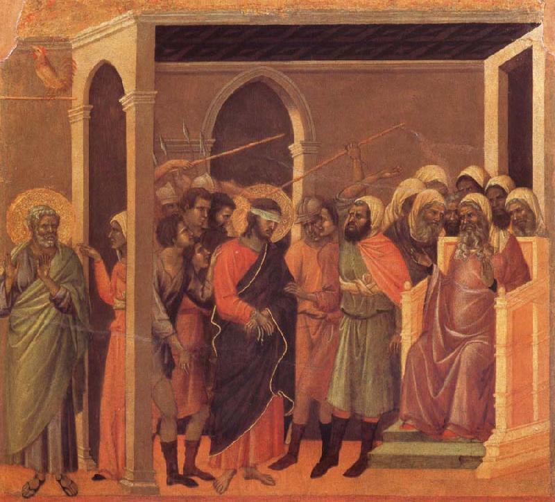 Duccio di Buoninsegna The third verloochening of Christ